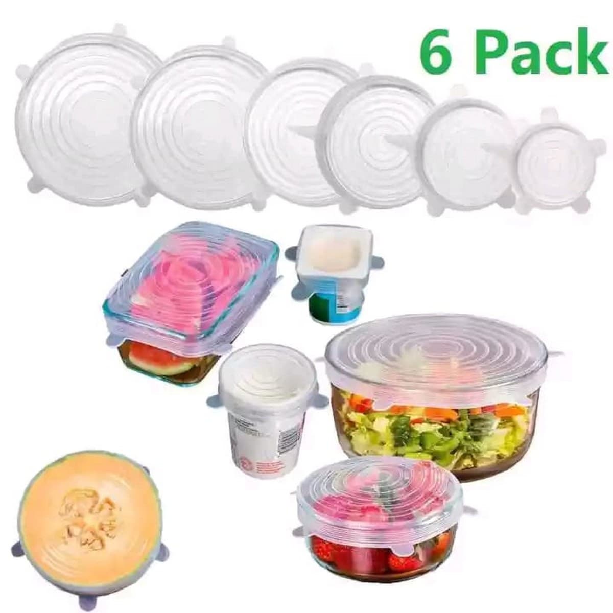 *6 Piece Silicone Lids ( Discount on Quantity) thumbnail 2