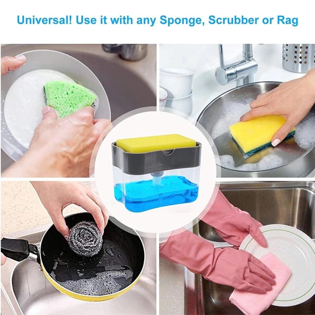 2 in 1 Soap Pump Dispenser For Kitchen Tool 