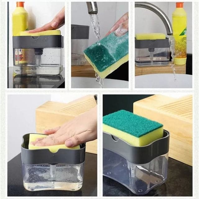 2 in 1 Soap Pump Dispenser For Kitchen Tool  thumbnail 2