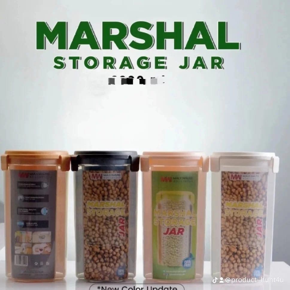 - *Marshal Storage Jar - 3 In 1 Jar - 3 Portion storage jar